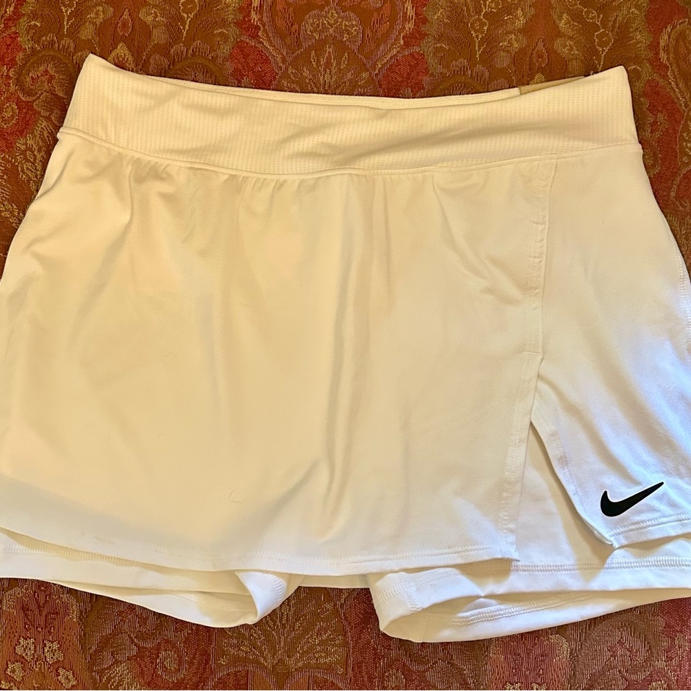 Nike White Skorts with Built-in Compression